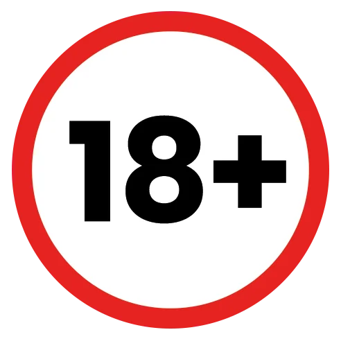 18 plus age restriction sign
